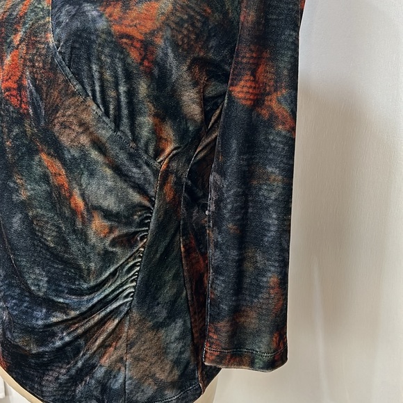 SOFT SURROUNDING VELVET ALYSSA TAPESTRY TOP WOMEN SIZE S - Picture 8 of 12